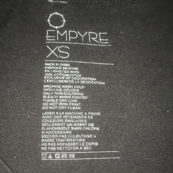 EMPYRE skull dream catcher v-neck short sleeve t-shirt tiny flaw size XS - Picture 4 of 7